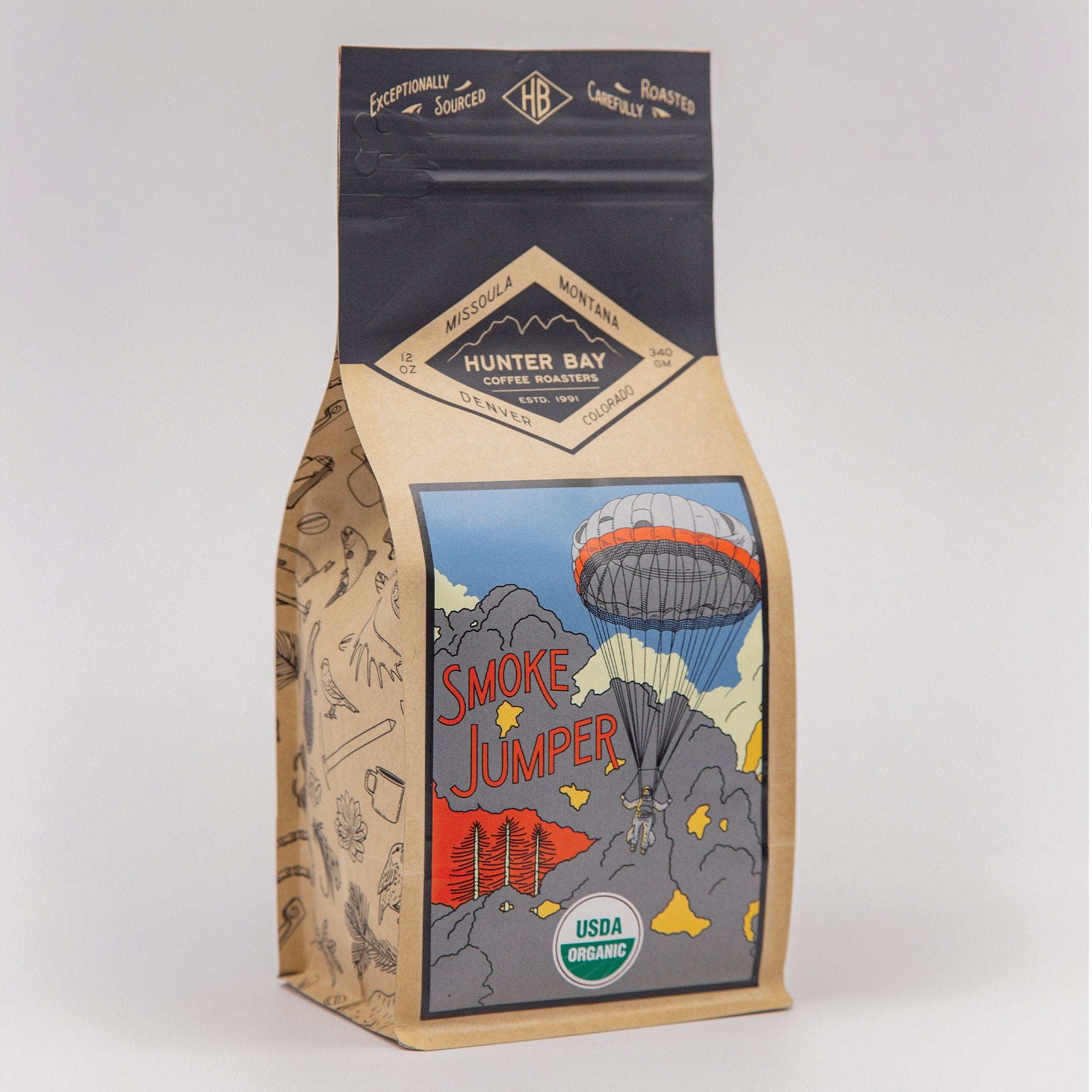 Hunter Bay's Smoke Jumper Coffee Blend - Bold, Rare, Smoky